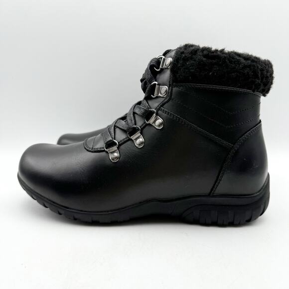 Propét Womens Dasher Booties US 6.5 4E Extra WIDE EU 37 Black Leather NIB - Picture 9 of 13